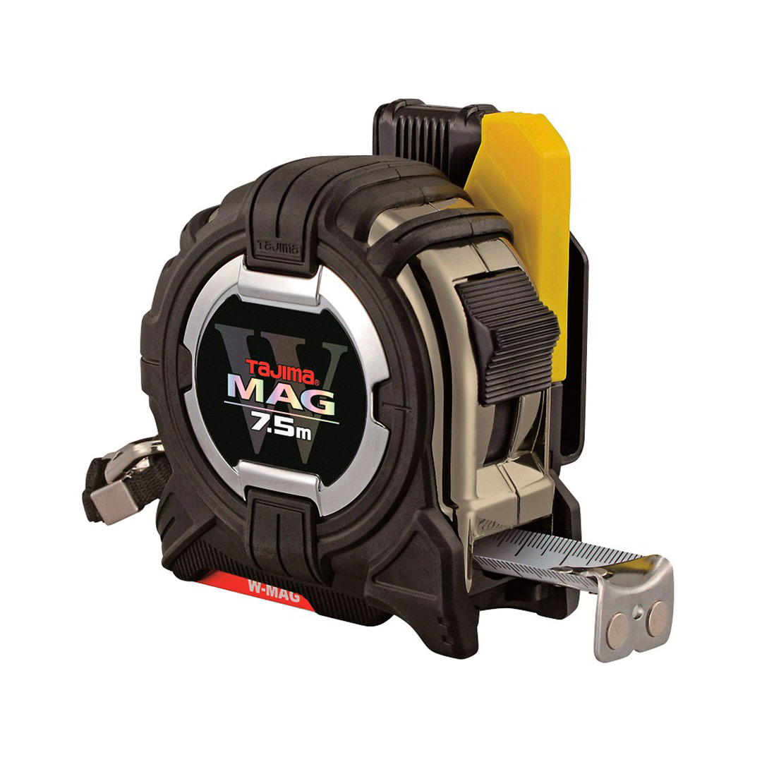 Рулетка TAJIMA SFG3LWM25-75E W-Mag 7.5м/25мм, магн.корп.+ магн.зацеп.