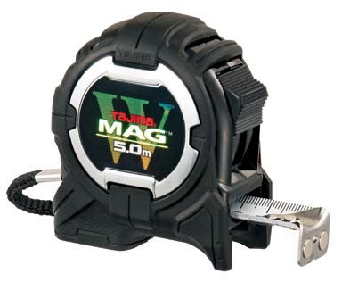 Рулетка TAJIMA W-Mag 5м/25мм, цвет черный